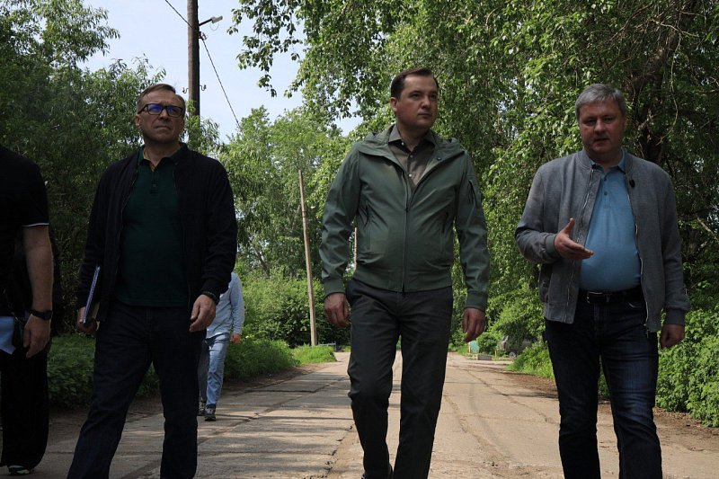 Александр Цыбульский и Дмитрий Морев обсудили перспективные направления в развитии Кегострова