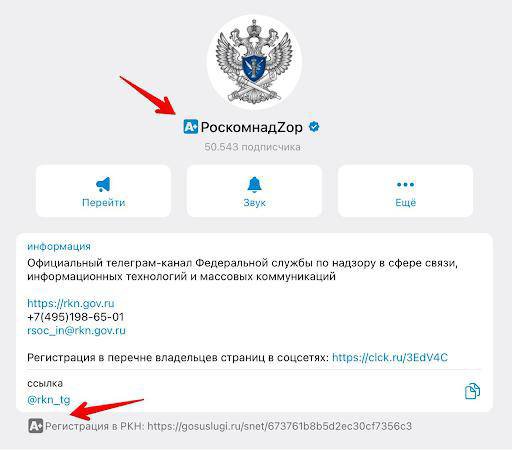 Роскомнадзор обязал блогеров с 10 тысячами подписчиков в Telegram добавлять гос-бот