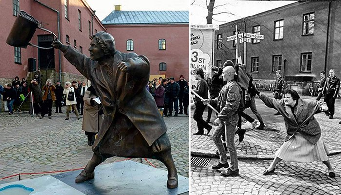 История «Женщины с сумкой»